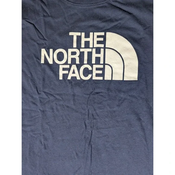The North Face Womens Navy Blue Graphic Logo Short Sleeve T-Shirt XL NF0A812E - Picture 5 of 8